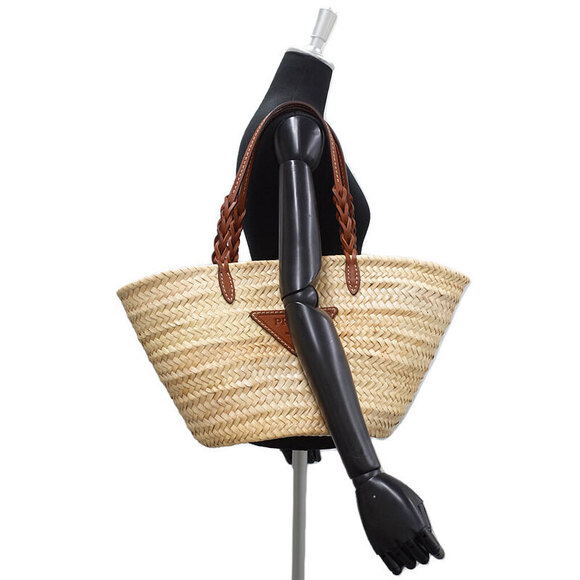 Prada Woven Palm Leather Tote Bag - Picture 9 of 9